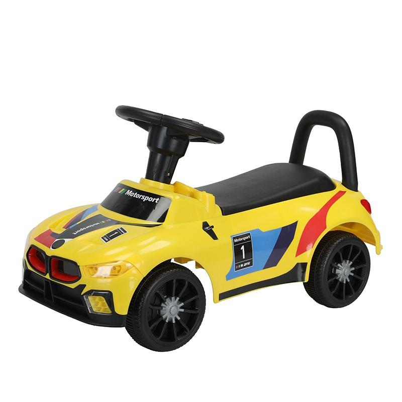 سيارة ركوب والدفع للأطفال مع موسيقى - أصفر