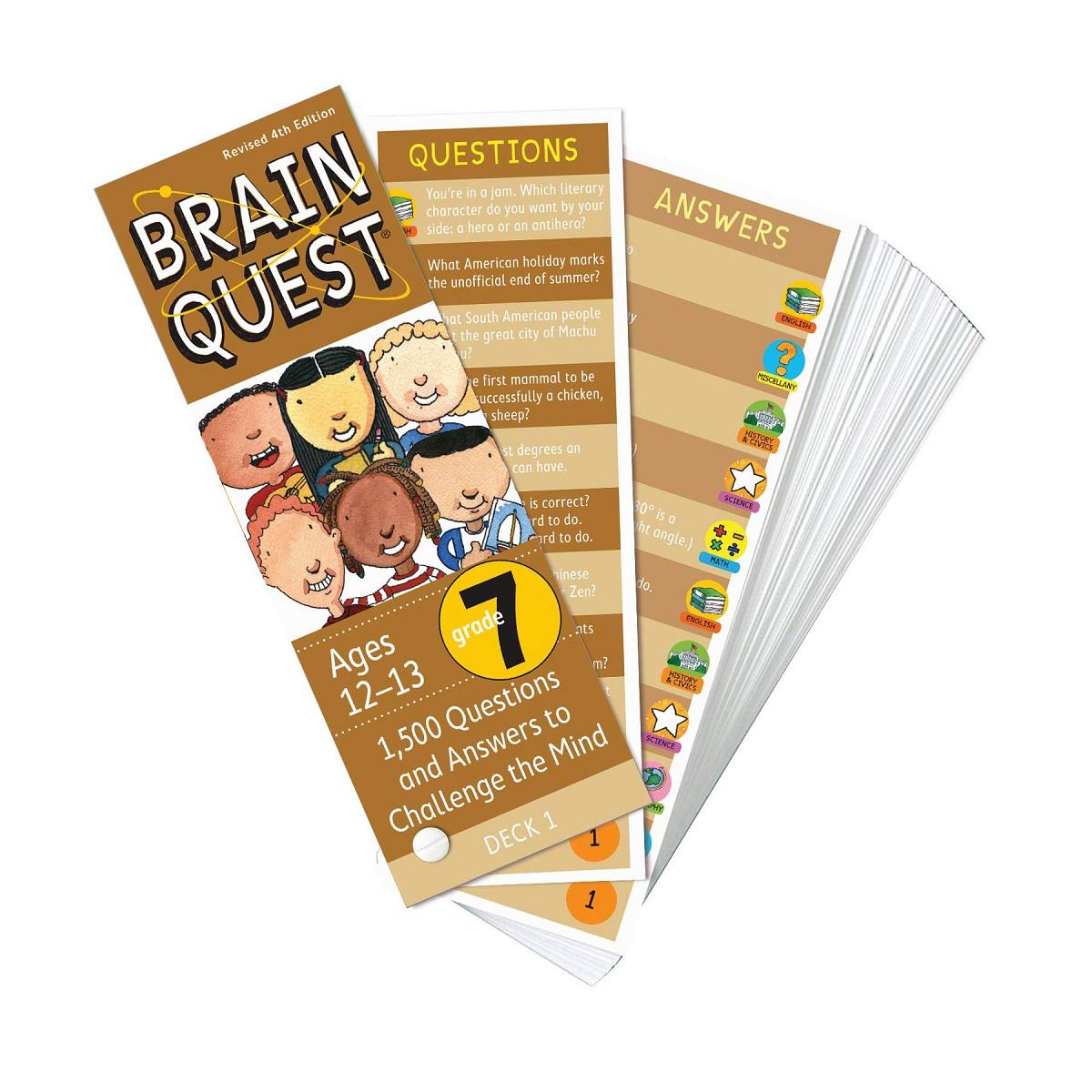 Brain Quest Garde 7 - 1500 Questions And Answers To Challenge The Mind