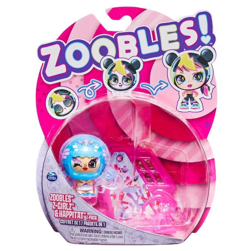 Zoobles Z-Girlz Snowfie Figure With Happitat
