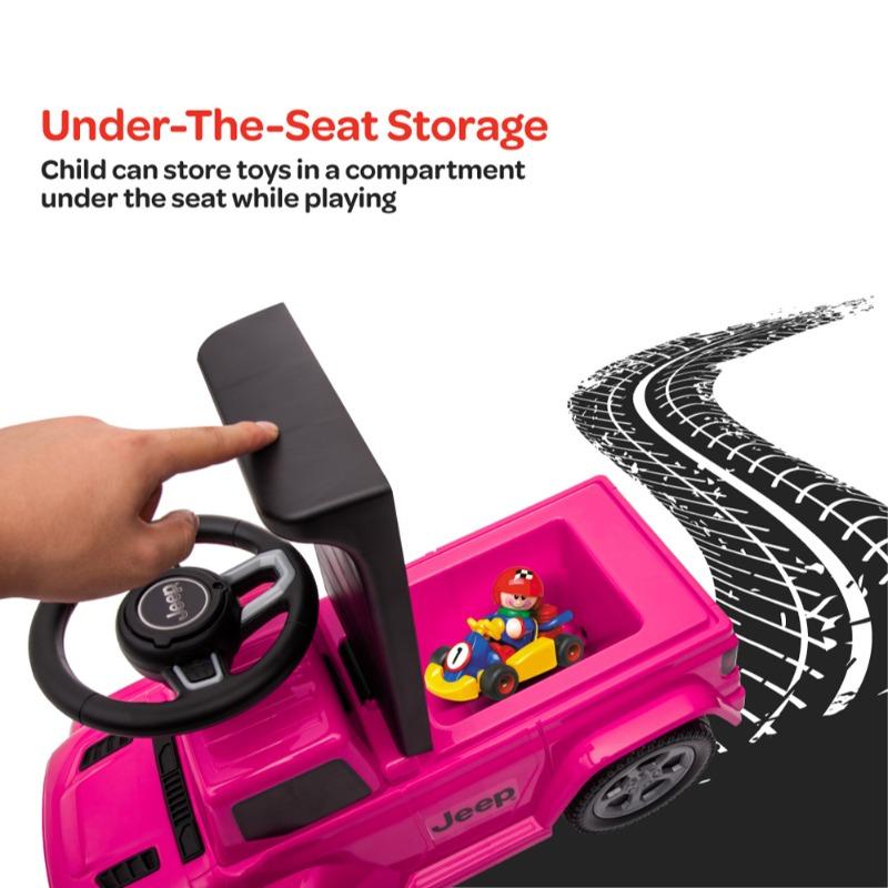 مون - سيارة الركوب جيب جلاديتور لون وردي