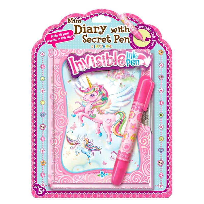 Mini Diary With Secret Pen - Unicorn