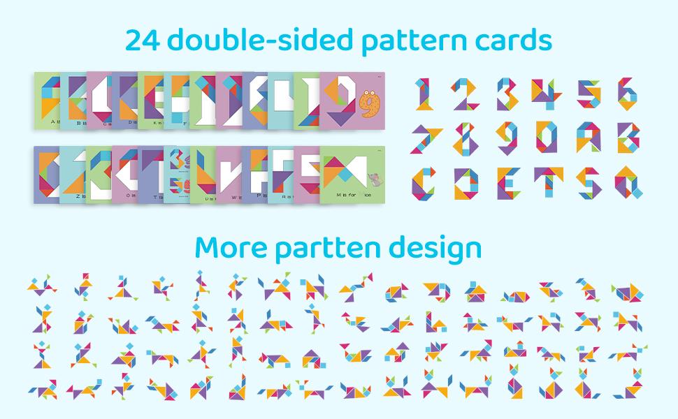 Magical Tangram - Numbers And Alphabet