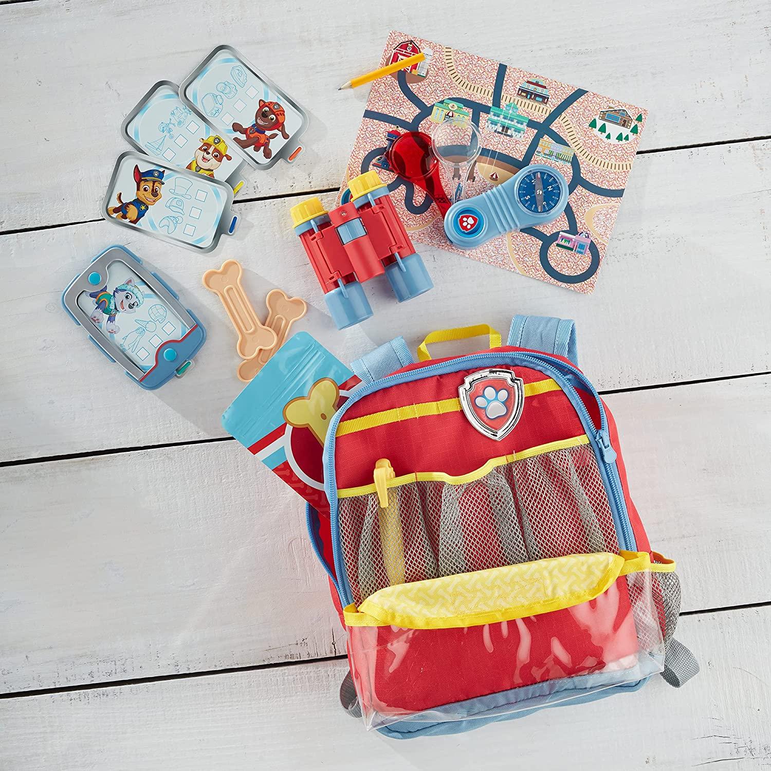 Melissa And Doug Paw Patrol Pup Pack Backpack Role Play Set - 15 Pcs