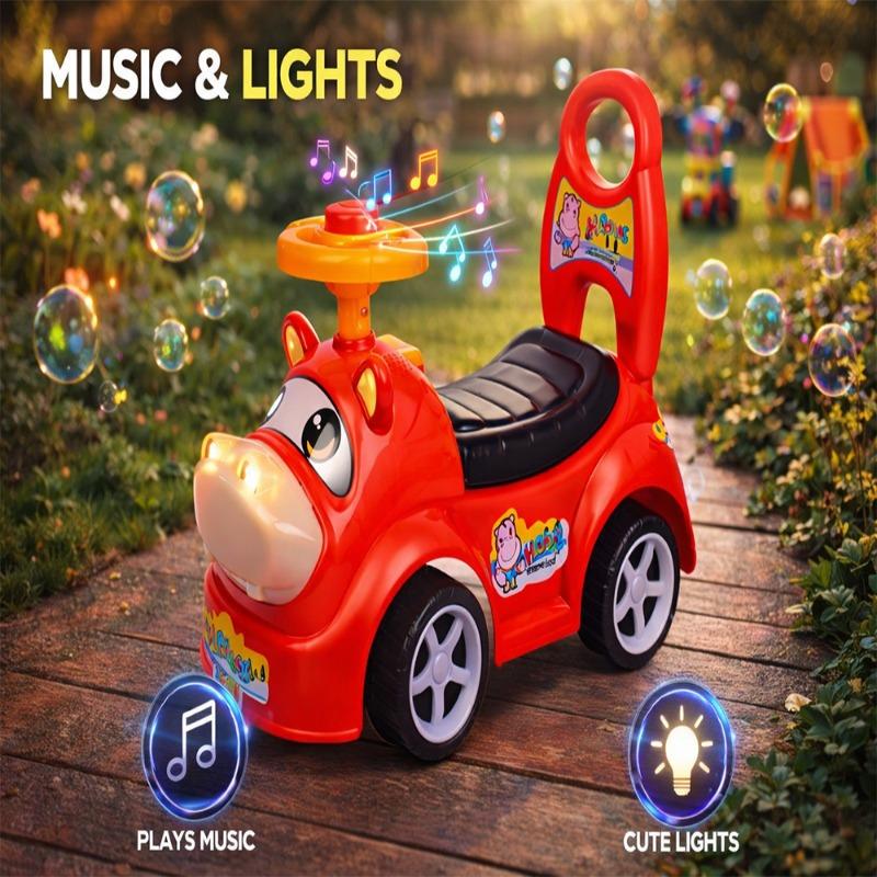 سيارة ستار مارز بريميوم المنزلقة للأطفال - أحمر