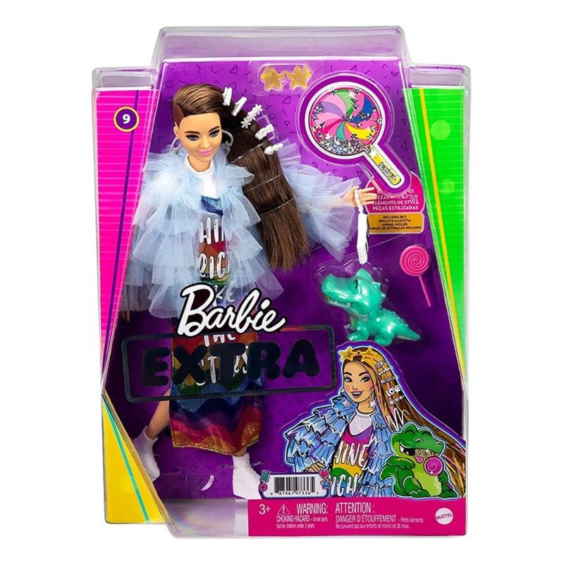 باربي - دمية باربي اكسترا بشعر بني