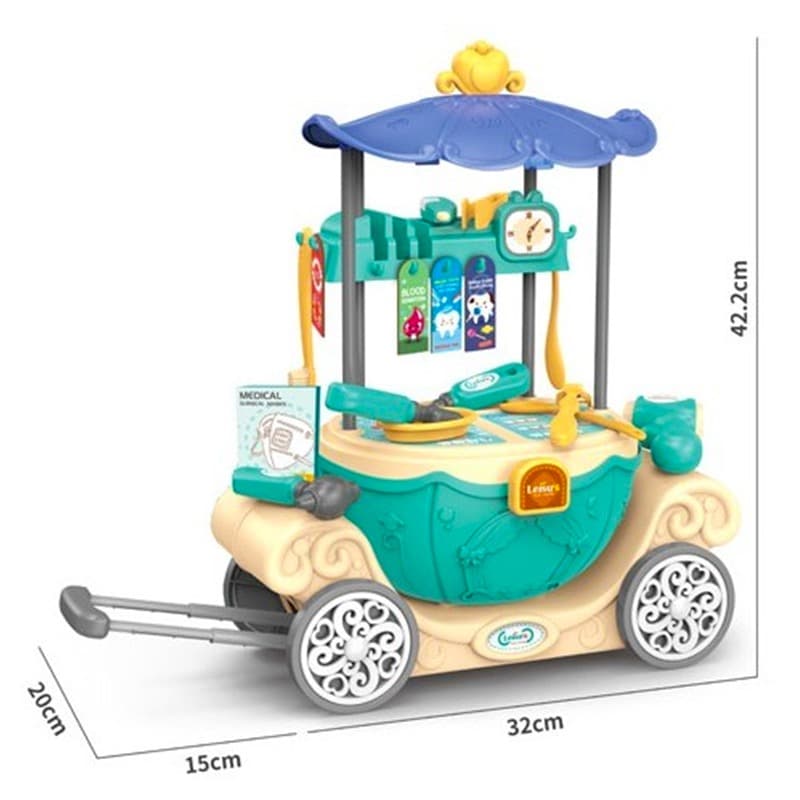 Clinic Desk Doctor Tools 6 In 1 Playset