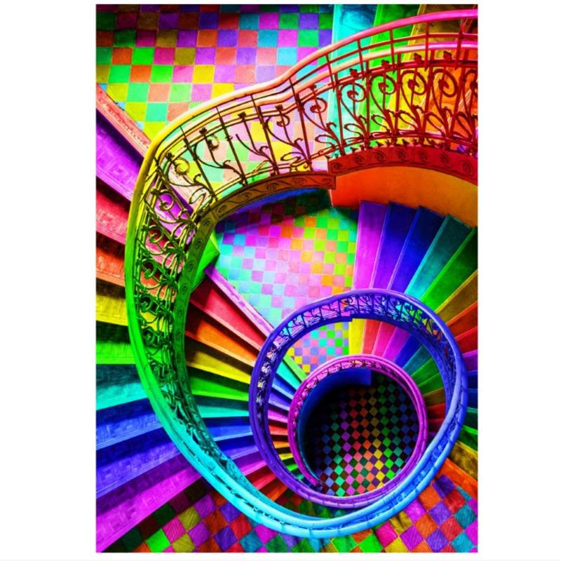 كليمينتوني - بازل سلالم ملونة بانوراما  500 قطعة