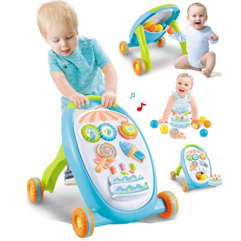 Multifunction Baby Walker Stroller - Blue