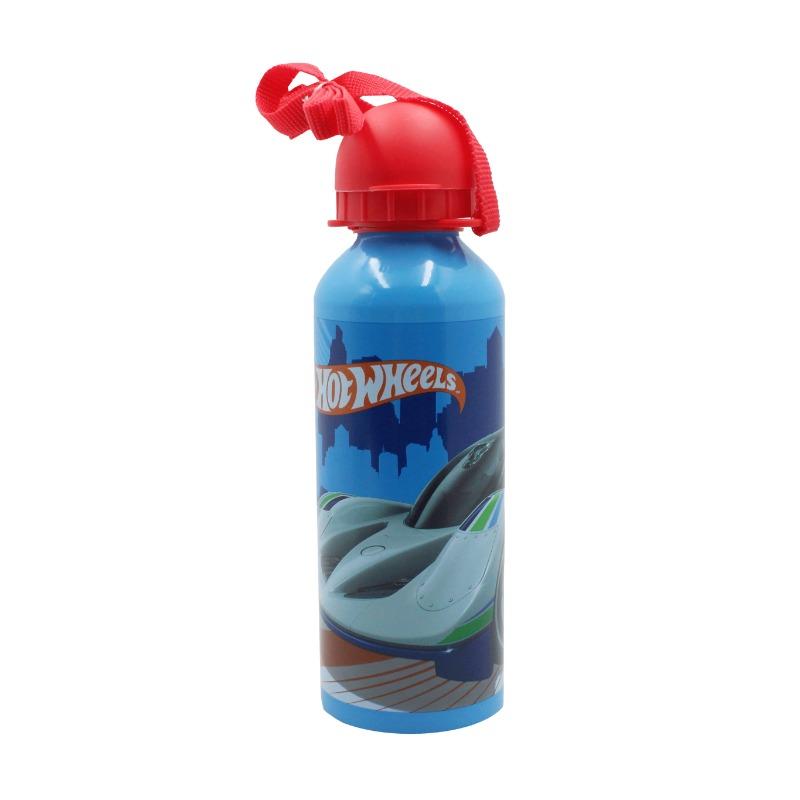 Hot Wheels Monster Trucks Metal Water Bottle With Straps