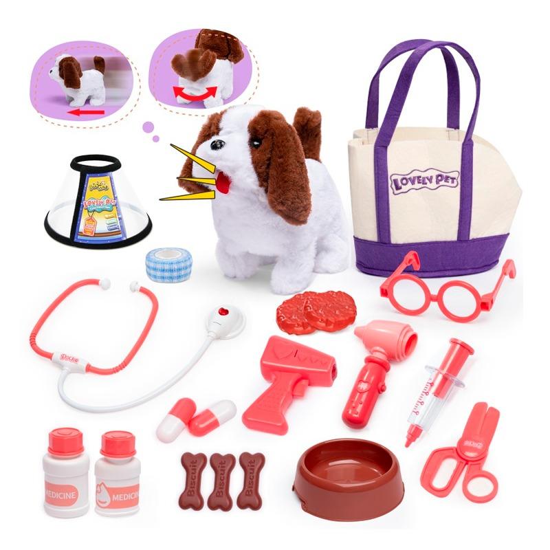 Kidewan Electric Plush Saint Bernard Examine Kit 20Pcs