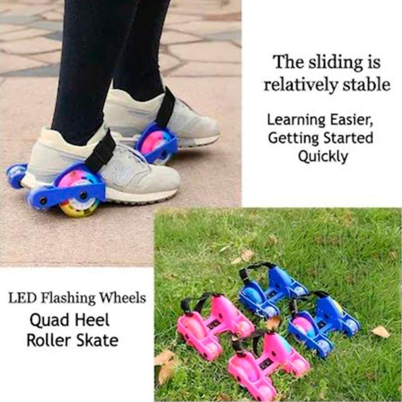 Flashing Roller Skate - pink