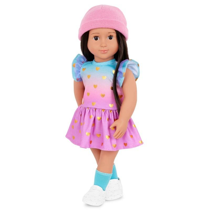 Our Generation Clothes Heart Print Dress Lovely Hearts Doll Outfit
