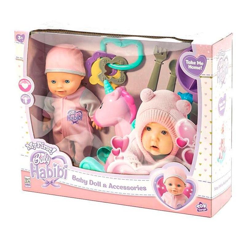 Baby Habibi My First Unicorn Doll and Accessories - 10 Inch