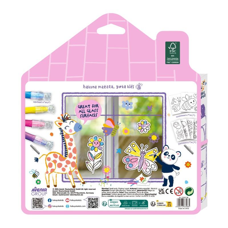 Play ’n’ Colour Window Art Garden Set