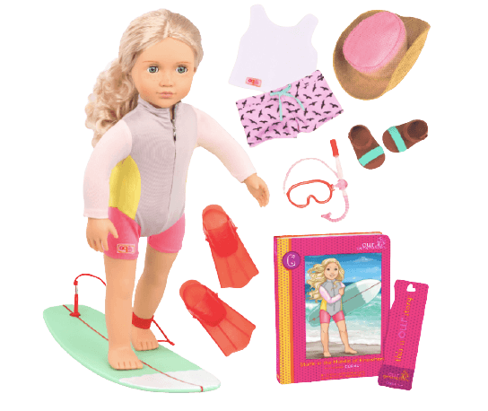 Our Generation - Deluxe Coral Doll with Book