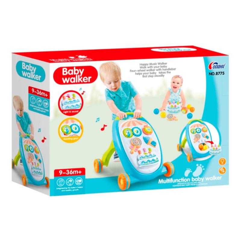 Multifunction Baby Walker Stroller - Blue