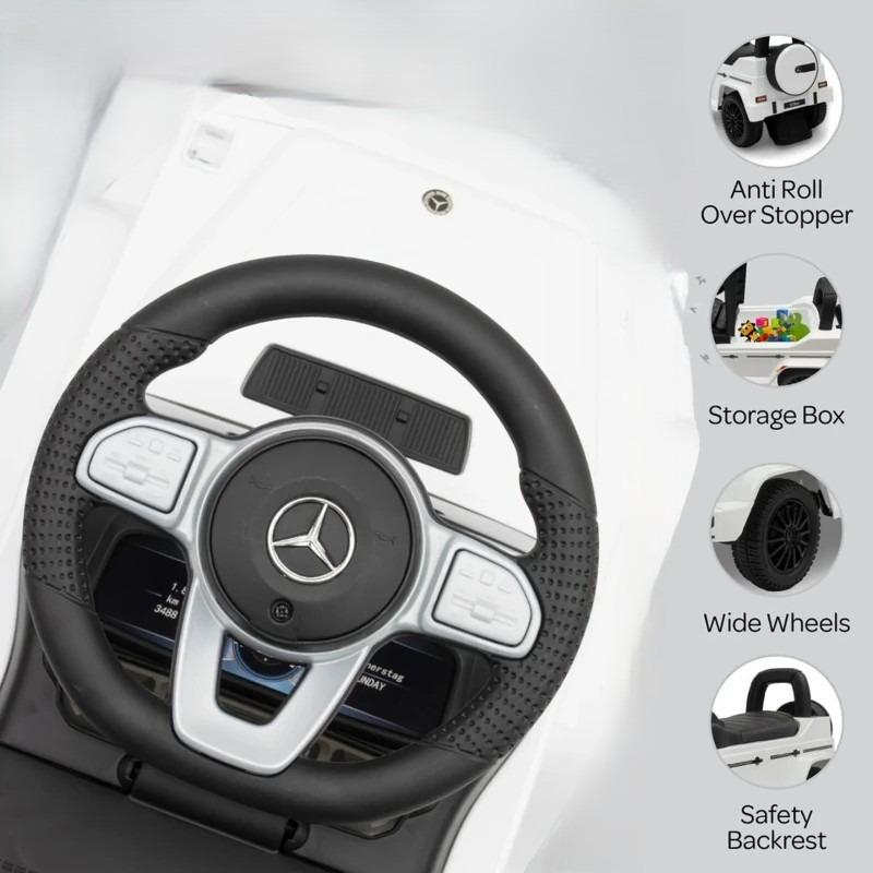 MOON Licensed Mercedes Ride-On Car – White