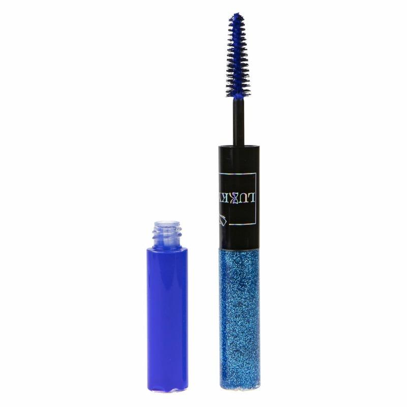 Lukky 2 In 1 Mascara And Lash Glitter Bold Shimmer Blue Color 10 Ml