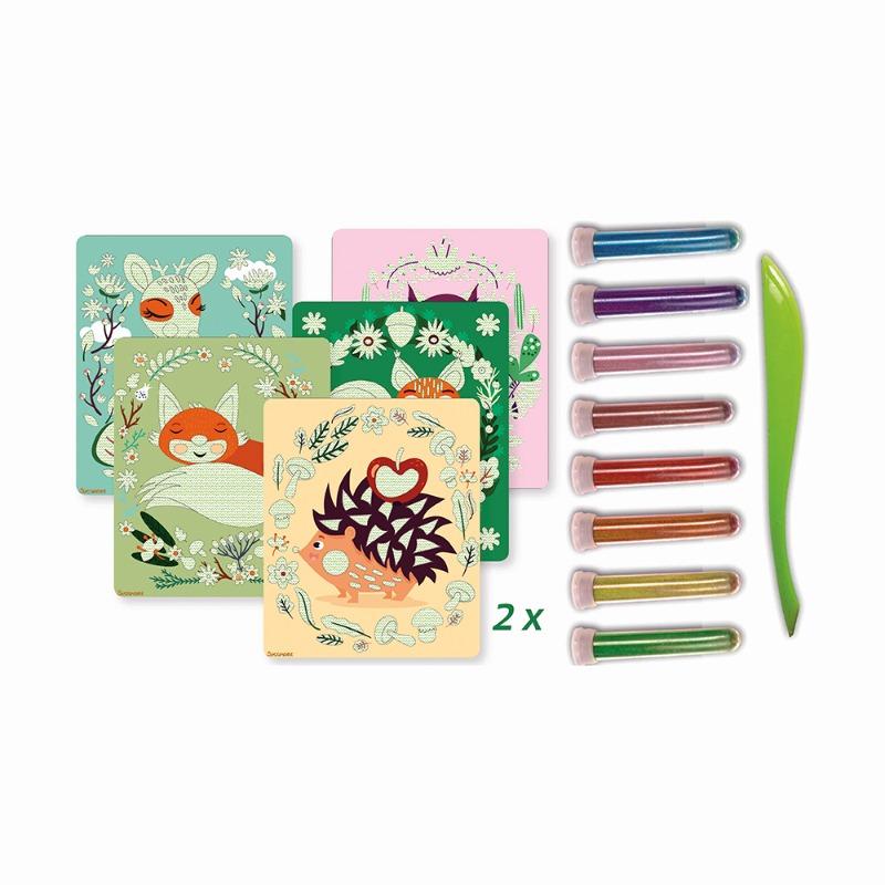 سايكومور - الواح رملية كبيرة - حيوانات الغابة 10 قطع