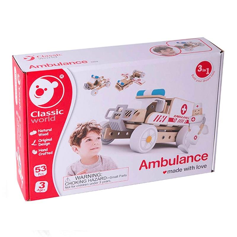 Classic World Ambulance Car 3 In 1