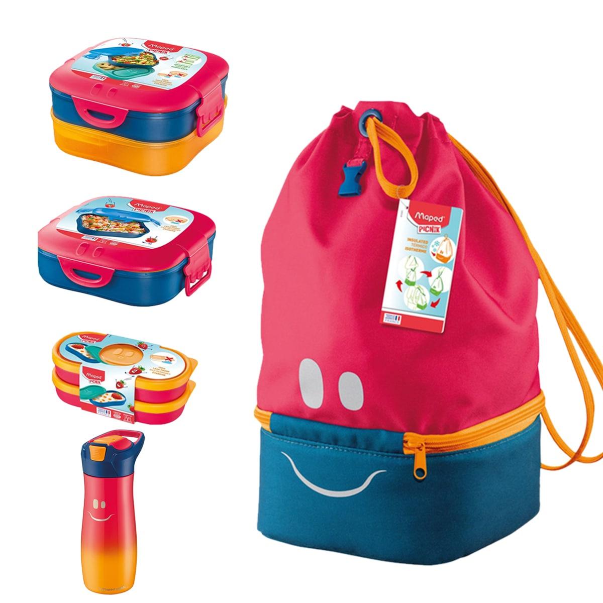 Maped Creativ Kids Lunch Bag 4 In 1 - Red