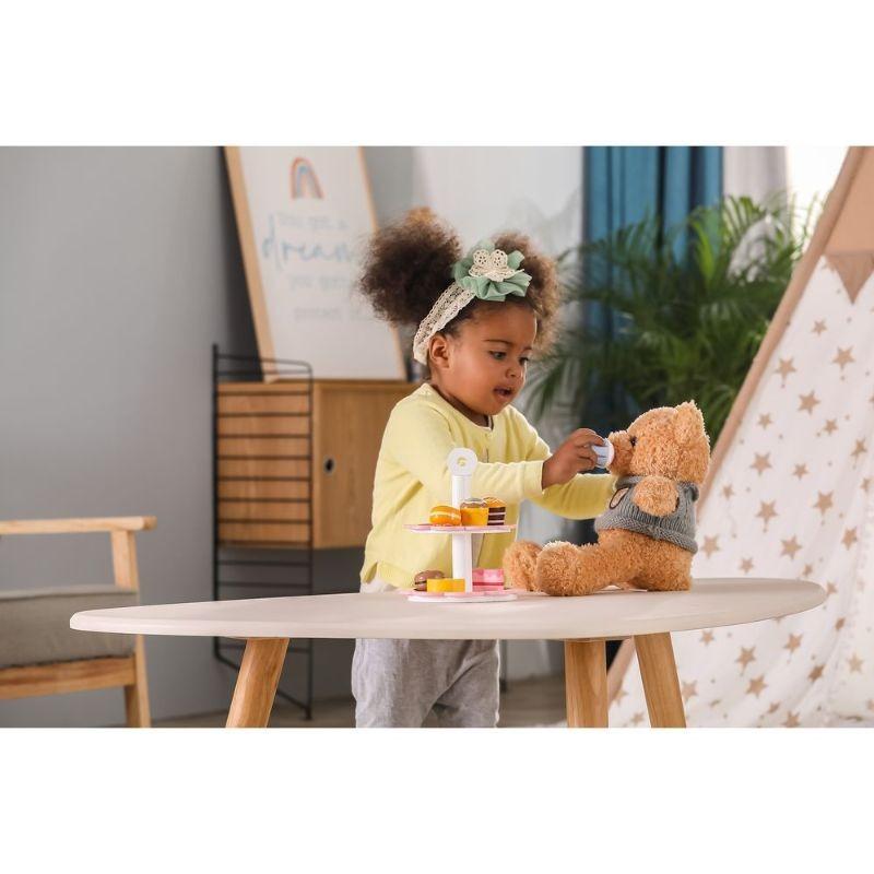 فيجا - مجموعة لعب حلويات الشاي مع حامل