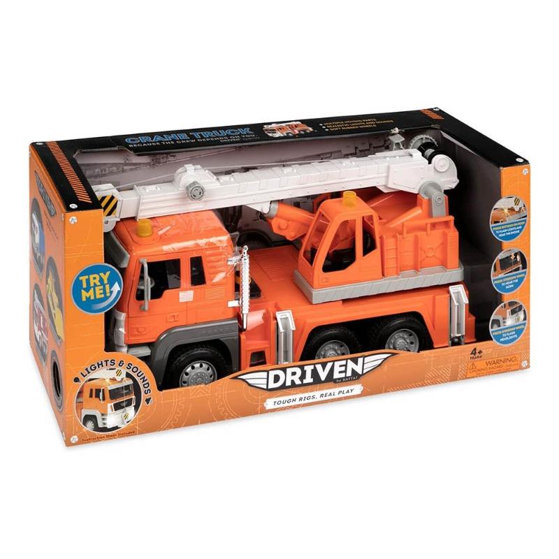 Battat Driven Crane Truck On Platform With Light And Sound