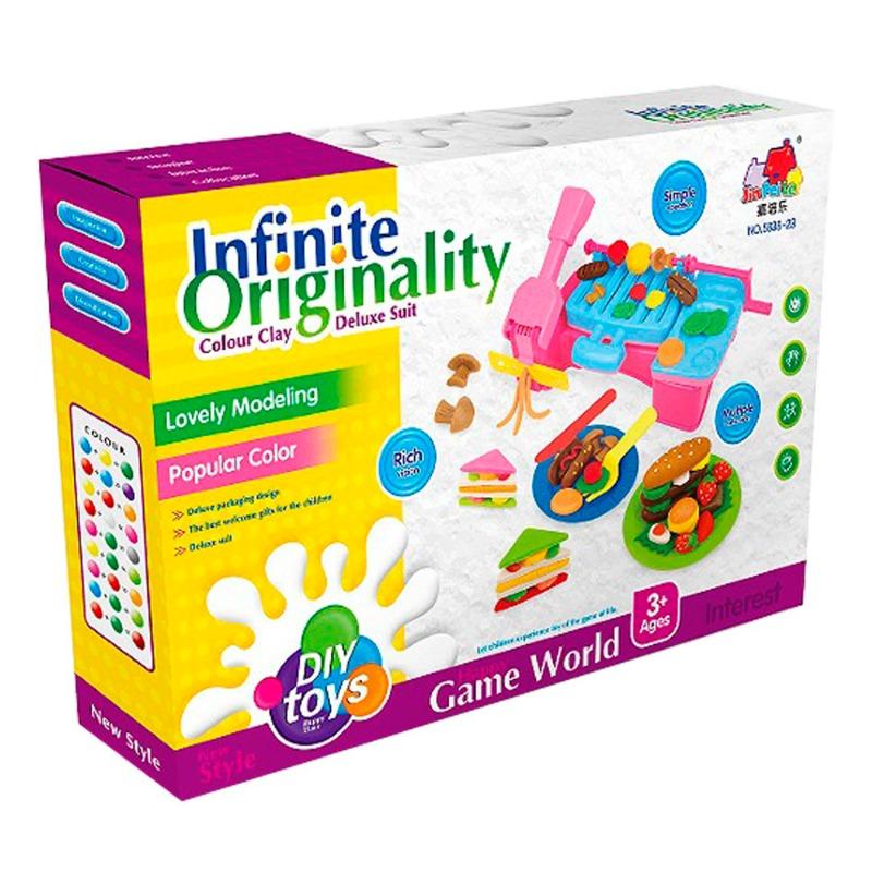 مجموعة تشكيل شطائر الشواء بالصلصال