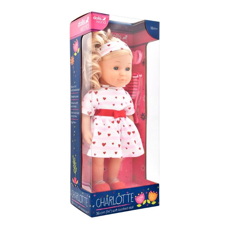 دولز وورلد - دمية شارلوت ديلوكس زي قلوب