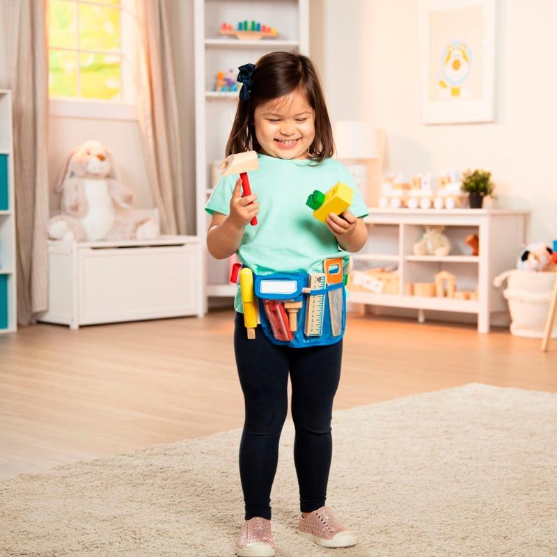 Melissa and Doug Deluxe Wooden Tool Belt Set