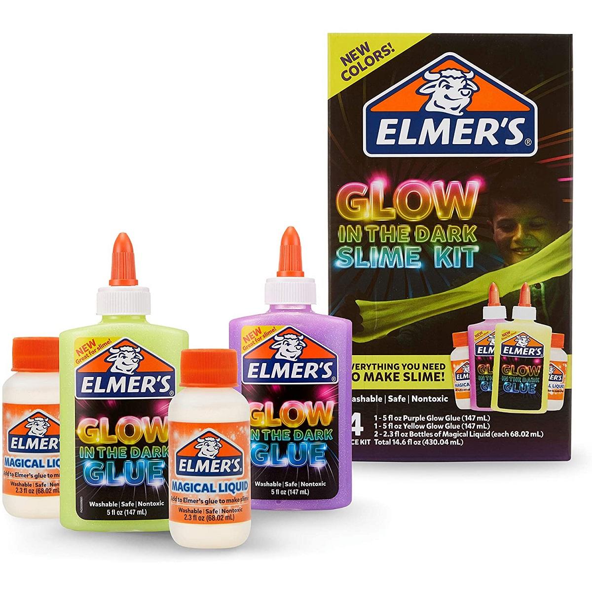 Elmer's Glow In The Dark Slime Kit - 4 Count