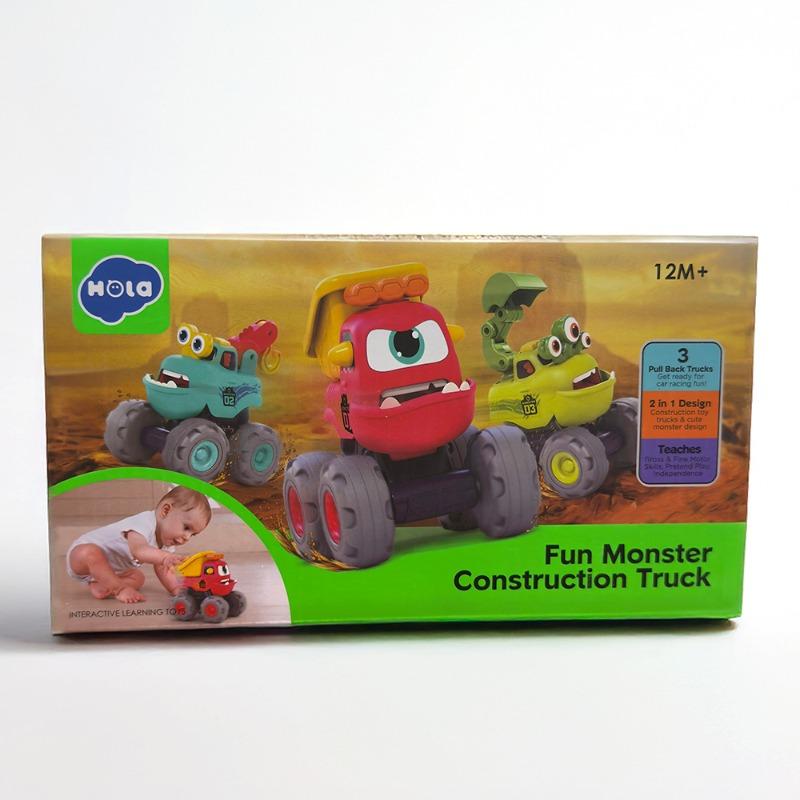 Hola Fun Monster Construction Truck Set