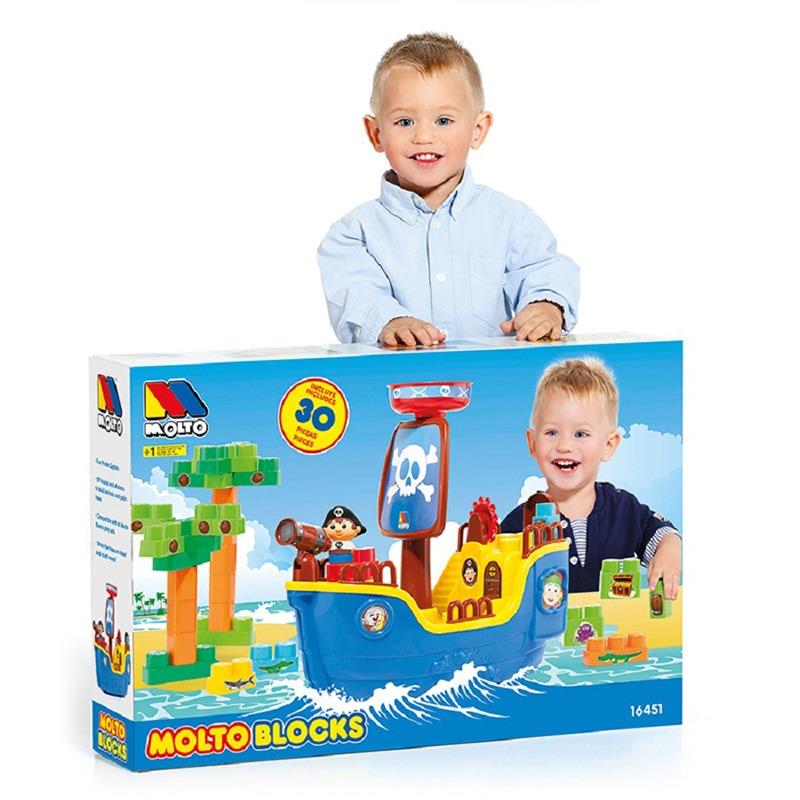 مولتو - مجموعة تركيب سفينة القراصنة 30 قطعة