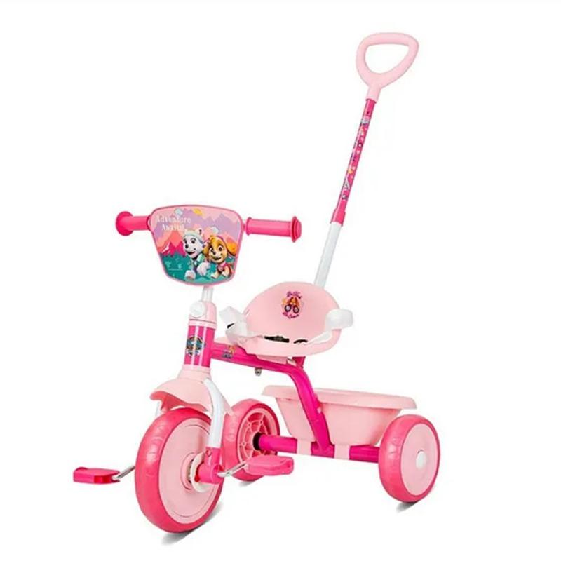 Spartan Paw Patrol Tricycle with Push Handle - Pink