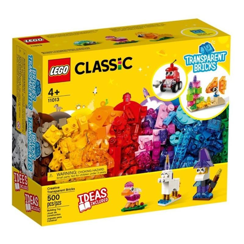 ليجو كلاسيك - مكعبات شفافة مبتكرة (500 قطعة) 11013