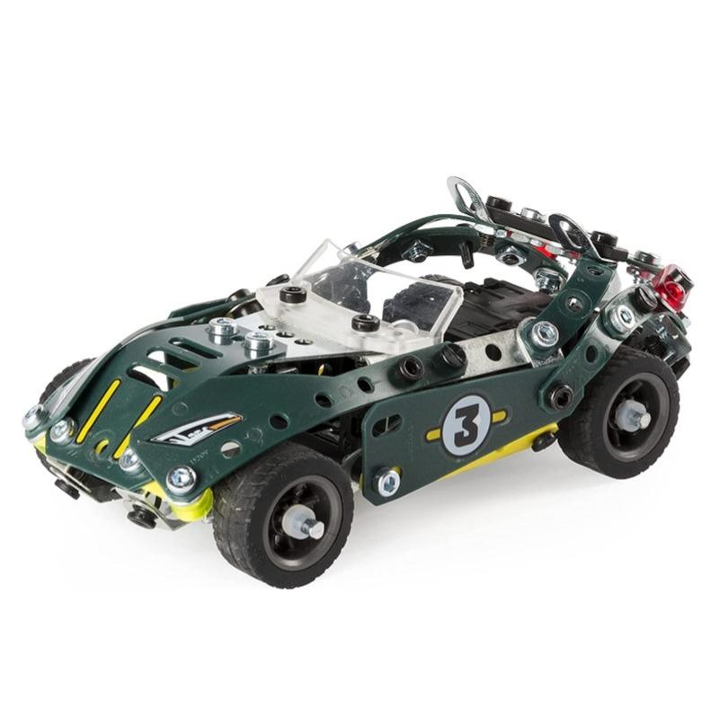 Meccano 5-in-1 Pull Back Car Building Kit - Green