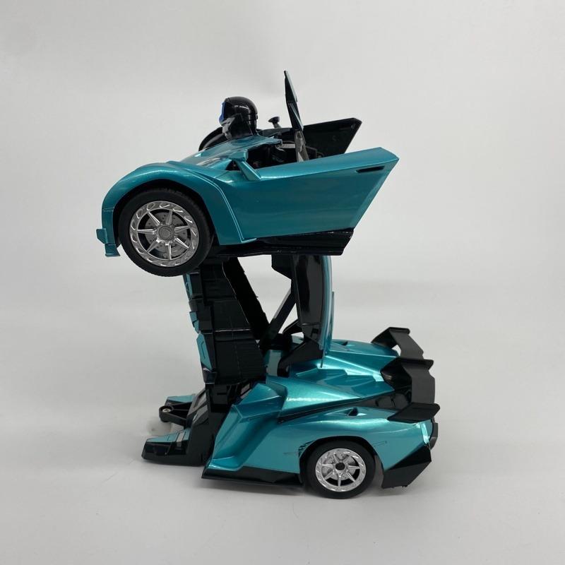 Car Transforming Robot Remote Control Toy - Blue