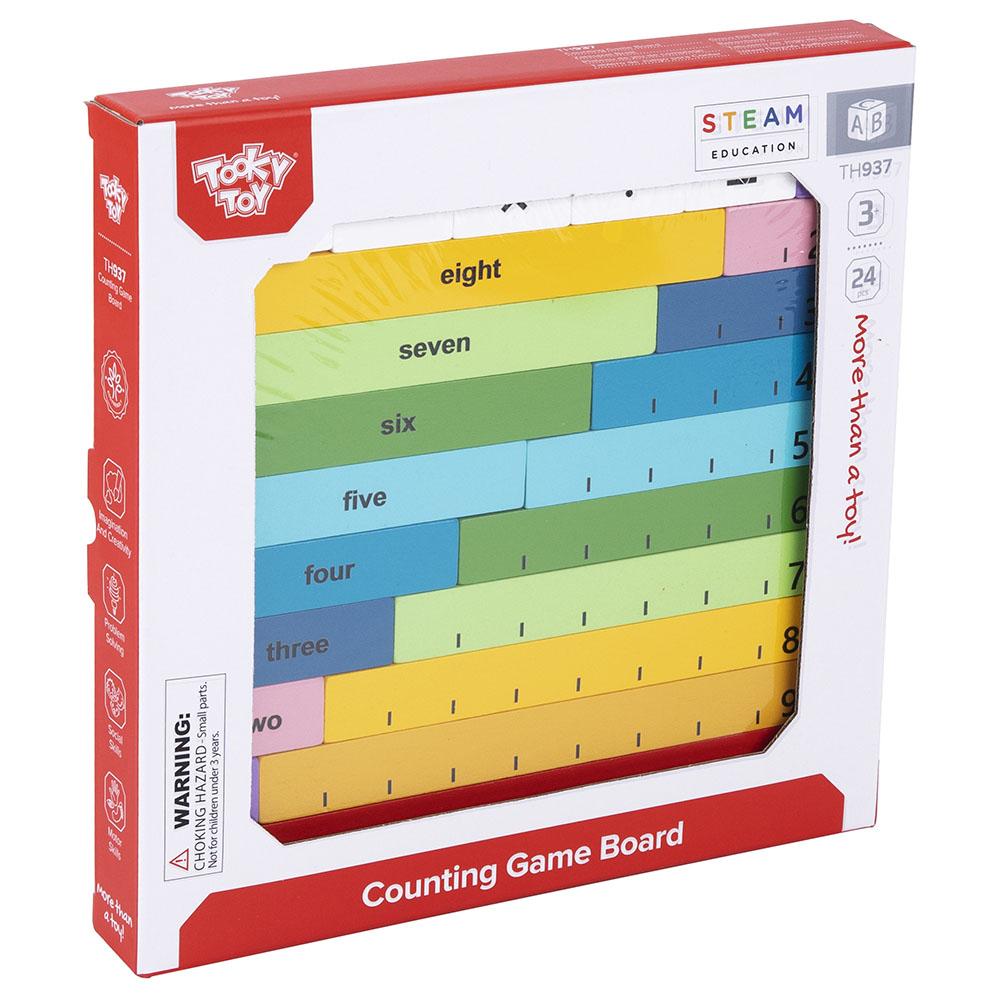 Tooky Toy Wooden Counting Game Board