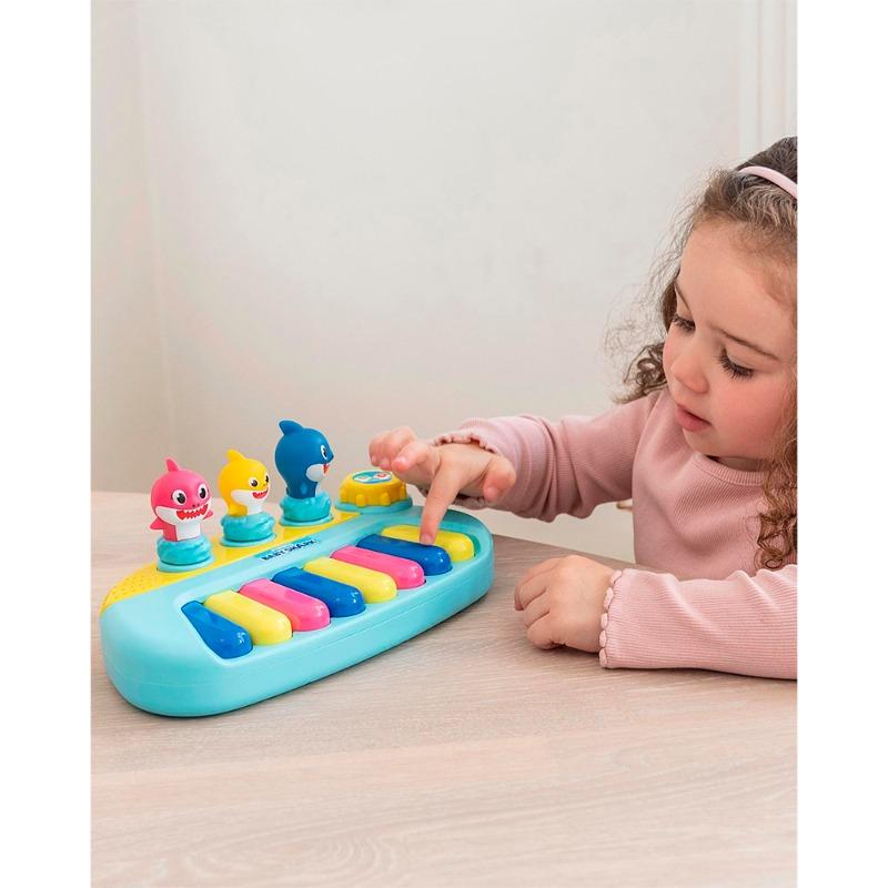 Baby Shark Character Keyboard - Blue
