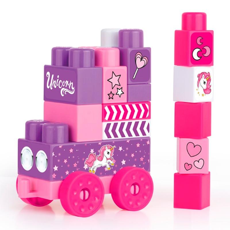 Dolu Unicorn Mega Blocks 20 Pcs