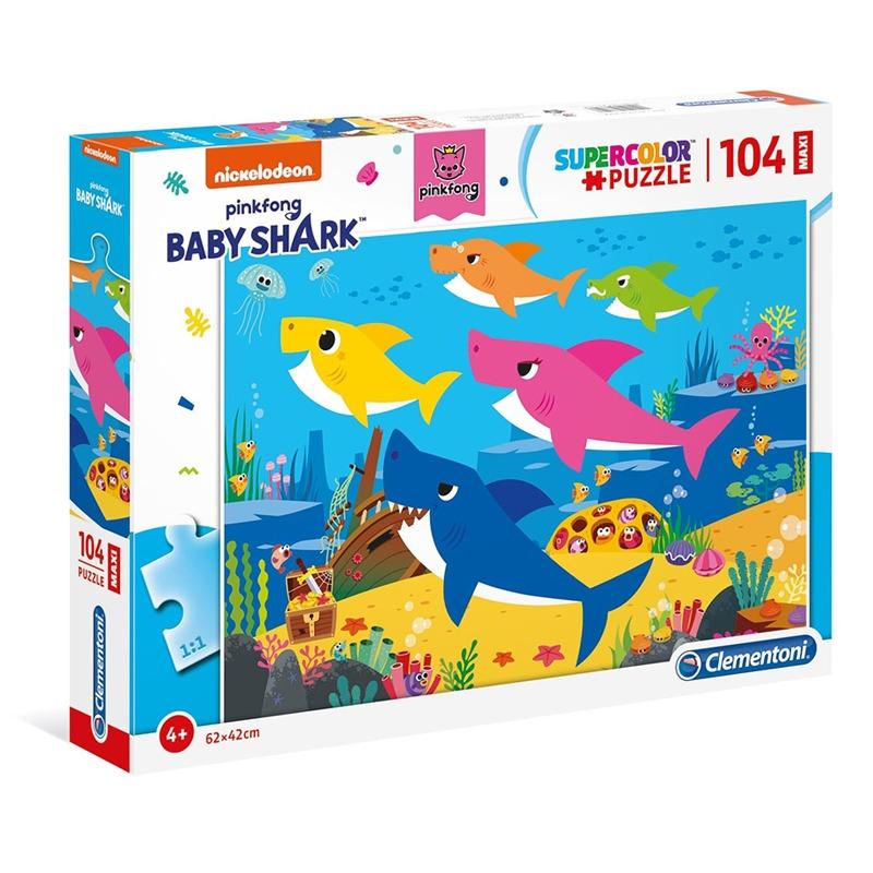 Clementoni Maxi Baby Shark Puzzle 104 Pcs