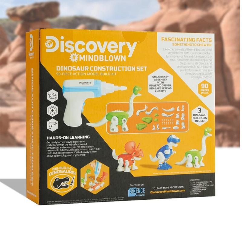 ديسكوفري مايندبلون - مجموعة بناء الديناصورات 90 قطعة
