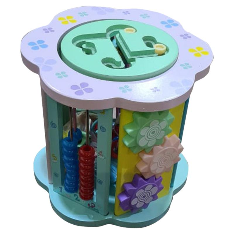 Baby Love Wooden Activity Cube House Gear