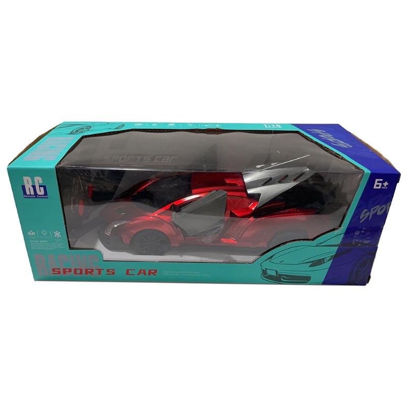سيارة سباق رياضية أنيقة بمقياس 1:16 تعمل بالتحكم عن بعد مزودة بإضاءة