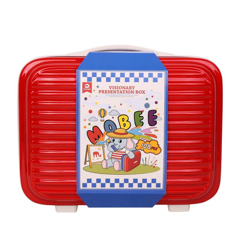 موبي - مجموعة حقيبة أقلام الفن والتلوين فيجيناري بريزنتيشن - 108 قطعة