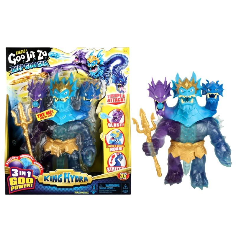 Heroes of Goo Jit Zu Deep Goo Sea King Hydra Figure With Triple Attack
