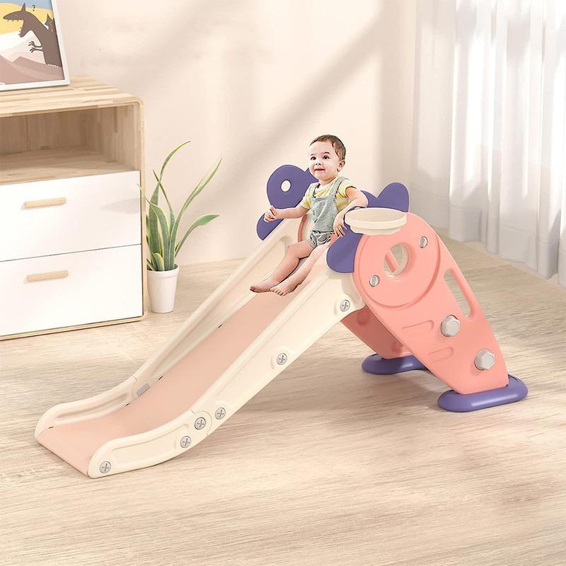 Baby Love Carrot Slide Bottom Board Ball Ring Pink