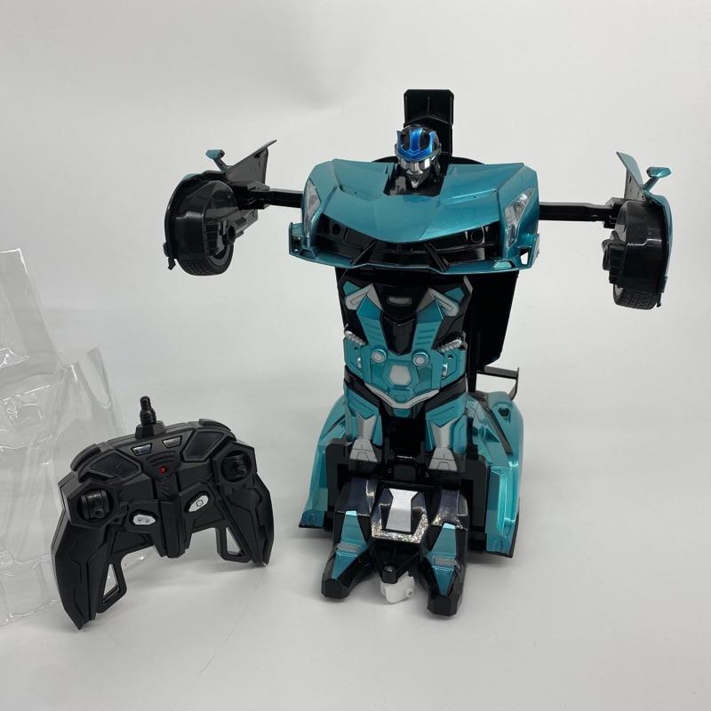 Car Transforming Robot Remote Control Toy - Blue
