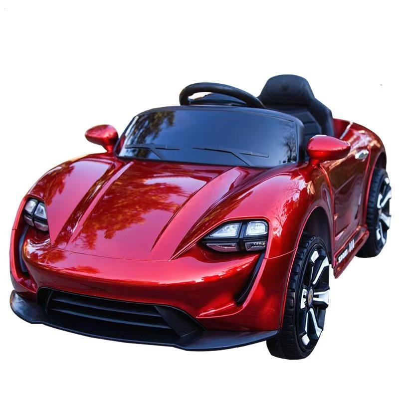 سيارة كهربية ركوب مع جهاز تحكم عن بعد للأطفال قابلة للشحن لون أحمر