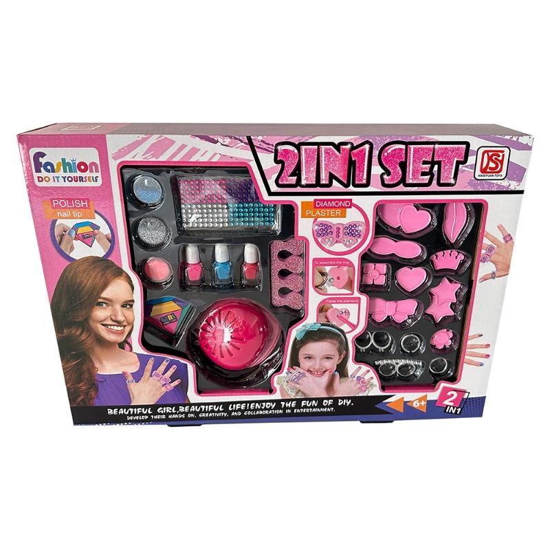 KSY - Fashion Do It Yourself 2-in-1 DIY Jewelry and Nail Art Set